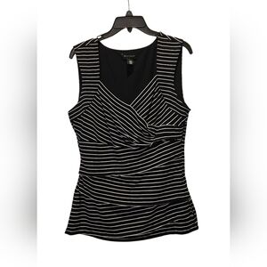 Black and White Striped Blouse